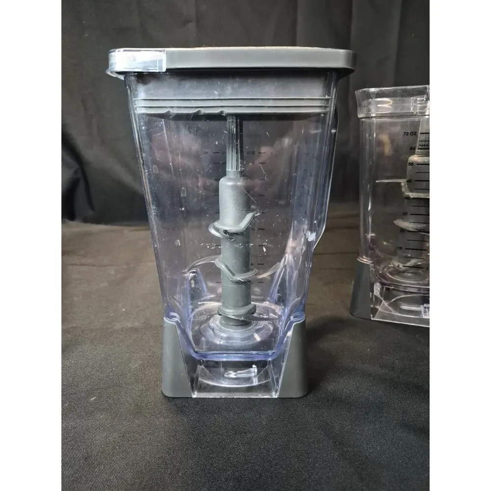 2 Ninja Blender 72 oz 9 Cup Pitcher Jar with 1 Lid and 2 Blades.